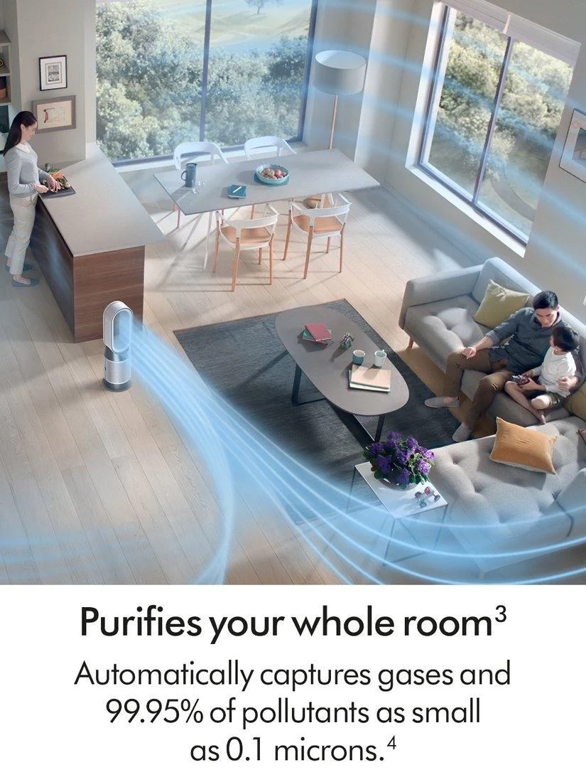 Dyson Hot+Cool HP1 Air Purifier, White/White - Image 5