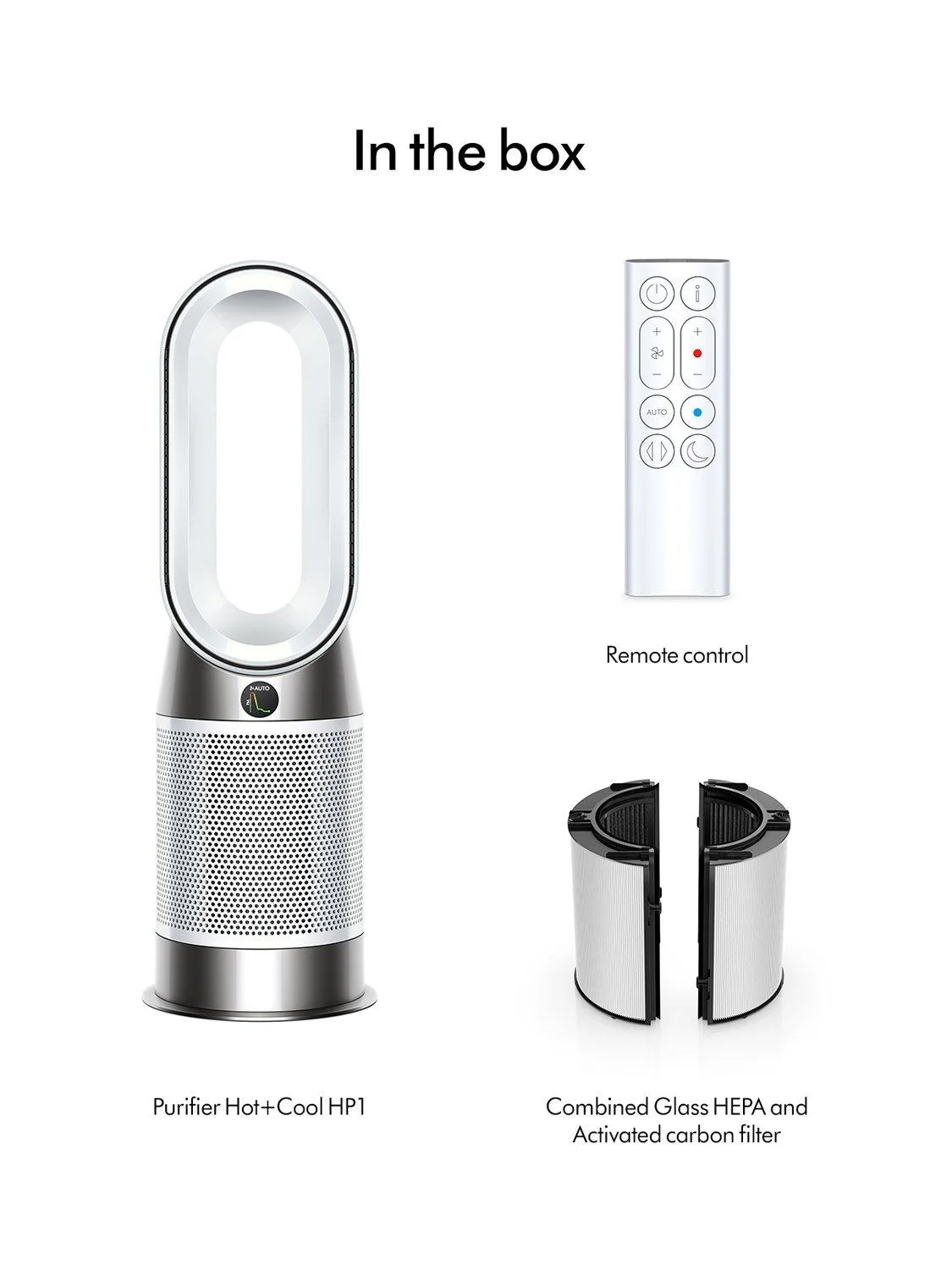 Dyson Hot+Cool HP1 Air Purifier, White/White - Image 8