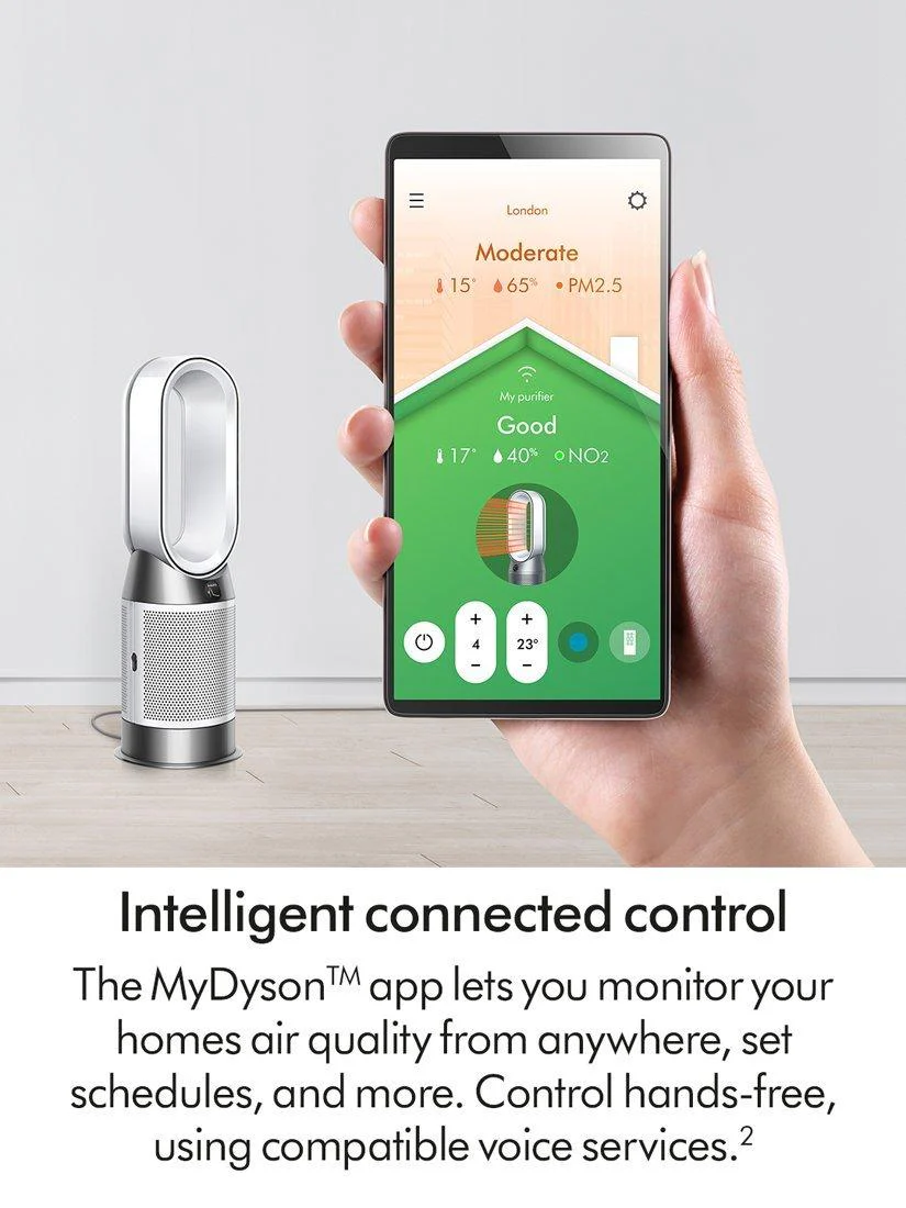 Dyson Hot+Cool HP1 Air Purifier, White/White - Image 9