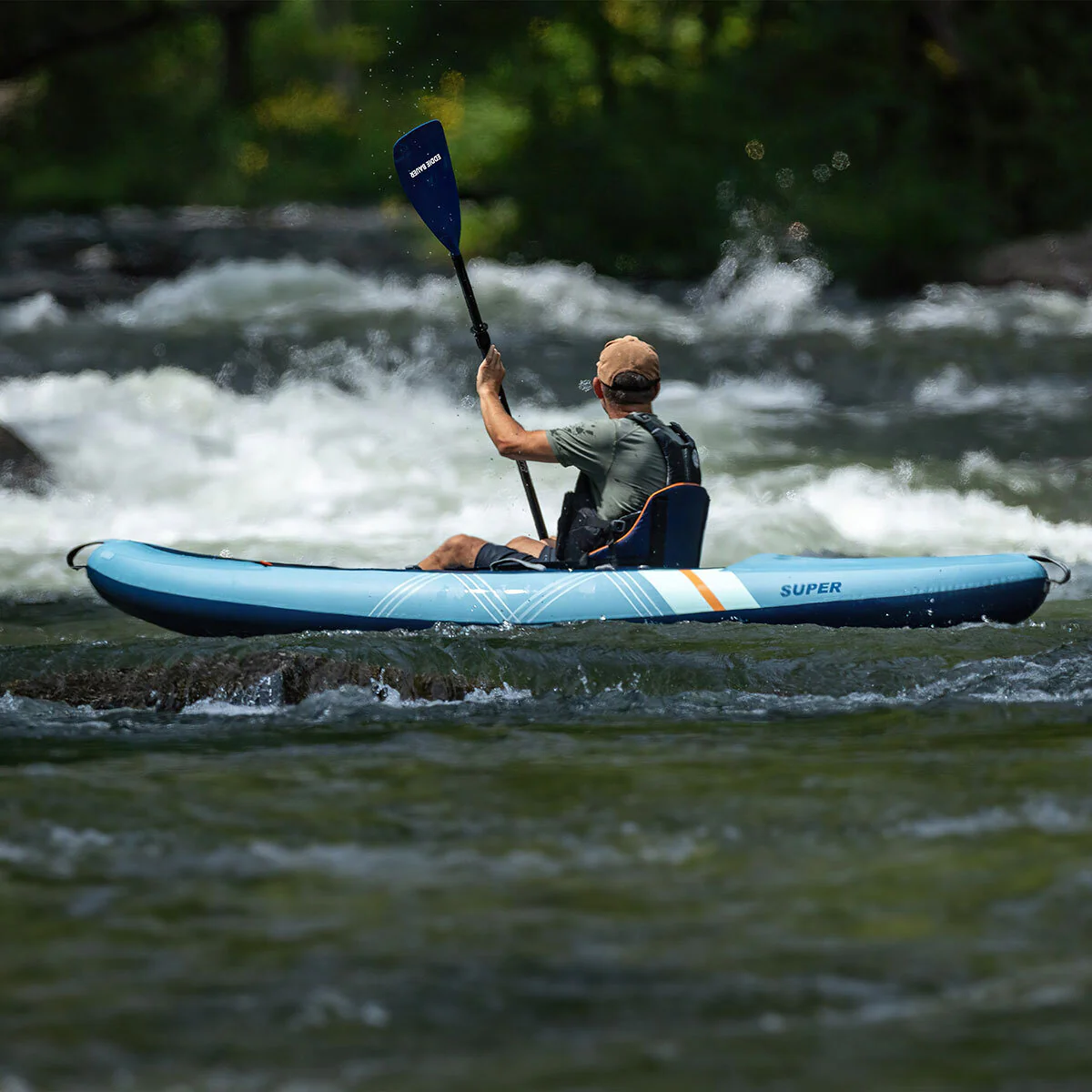 Eddie Bauer 10ft (3.3m) Super Inflatable Sit In Kayak - Image 4