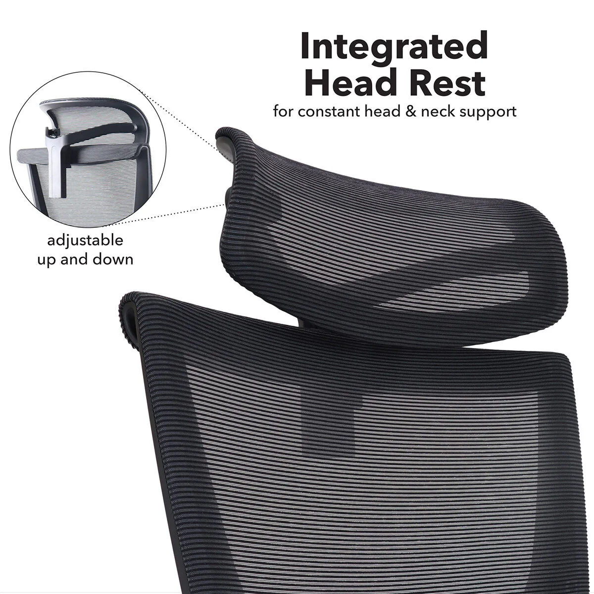 Elise Mesh Operator Chair with Adjustable Headrest - Image 6