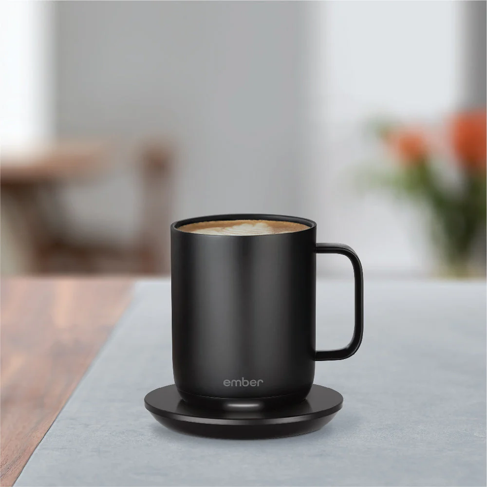 Ember Mug² New Temperature Control Smart Mug 2, 414 ml, Black, 80 min. Battery Life – App Controlled Heated Coffee Mug – Improved Design - Image 3