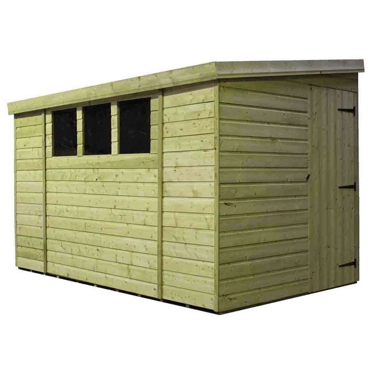 Empire 3000 Pent 10x5ft Wooden Garden Shed Door Right Side Panel - Image 2