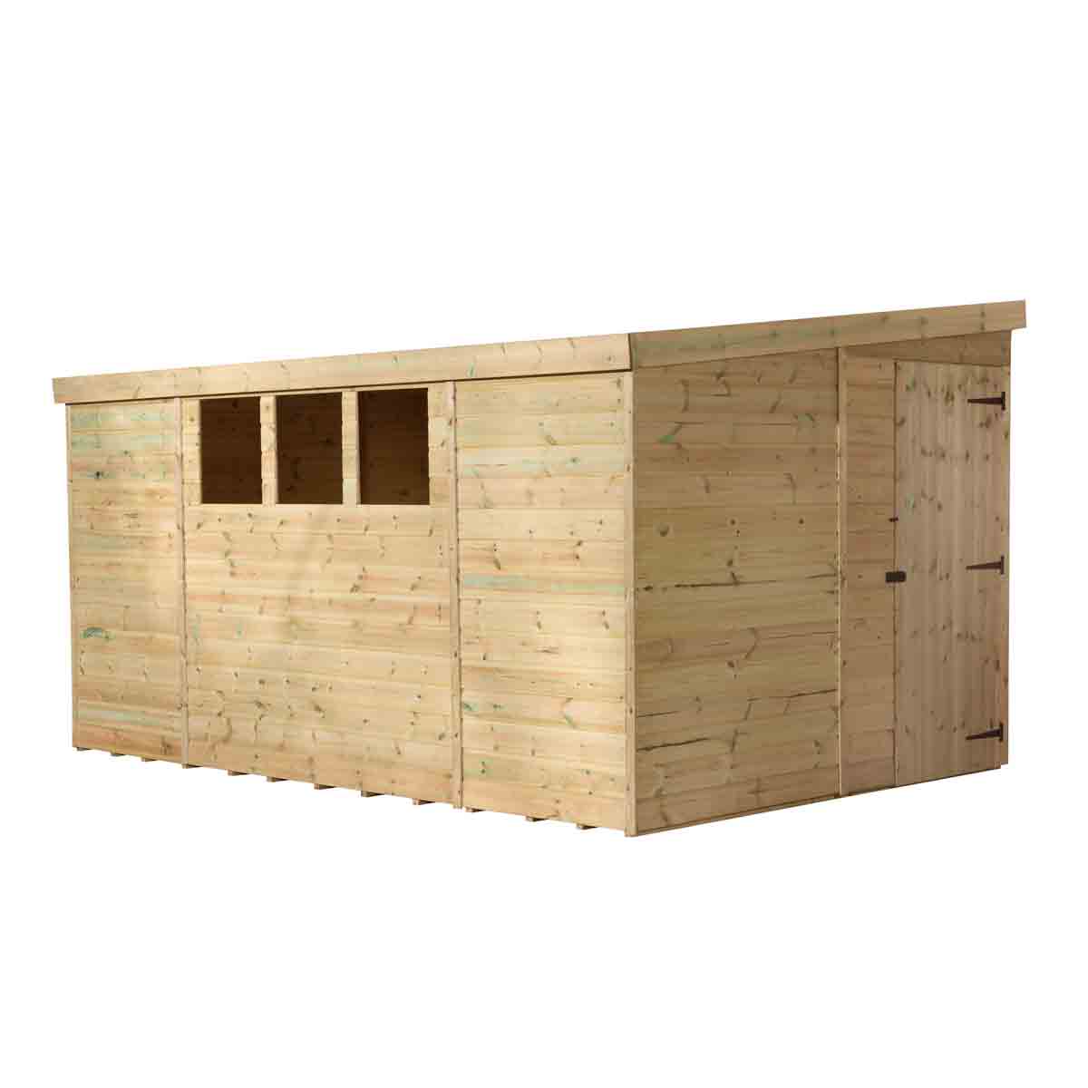 Empire 3000 Pent 14x8ft Wooden Garden Sheddoor Right Side Panel
