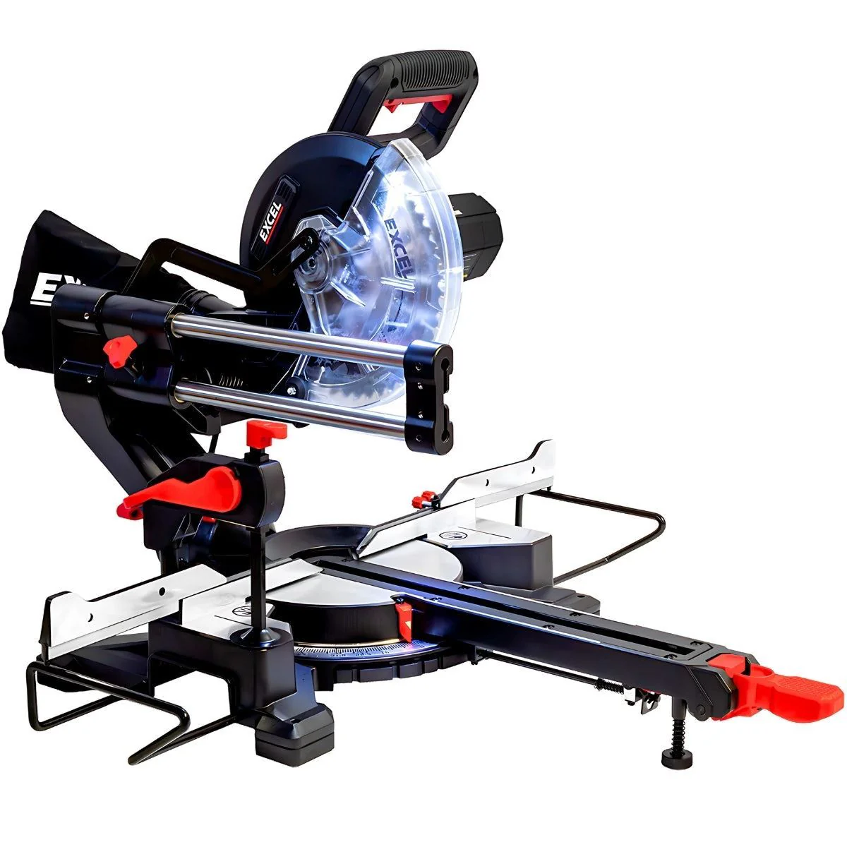 Excel 216mm Sliding Mitre Saw with LED Light & 48T Blade 240V/1700W