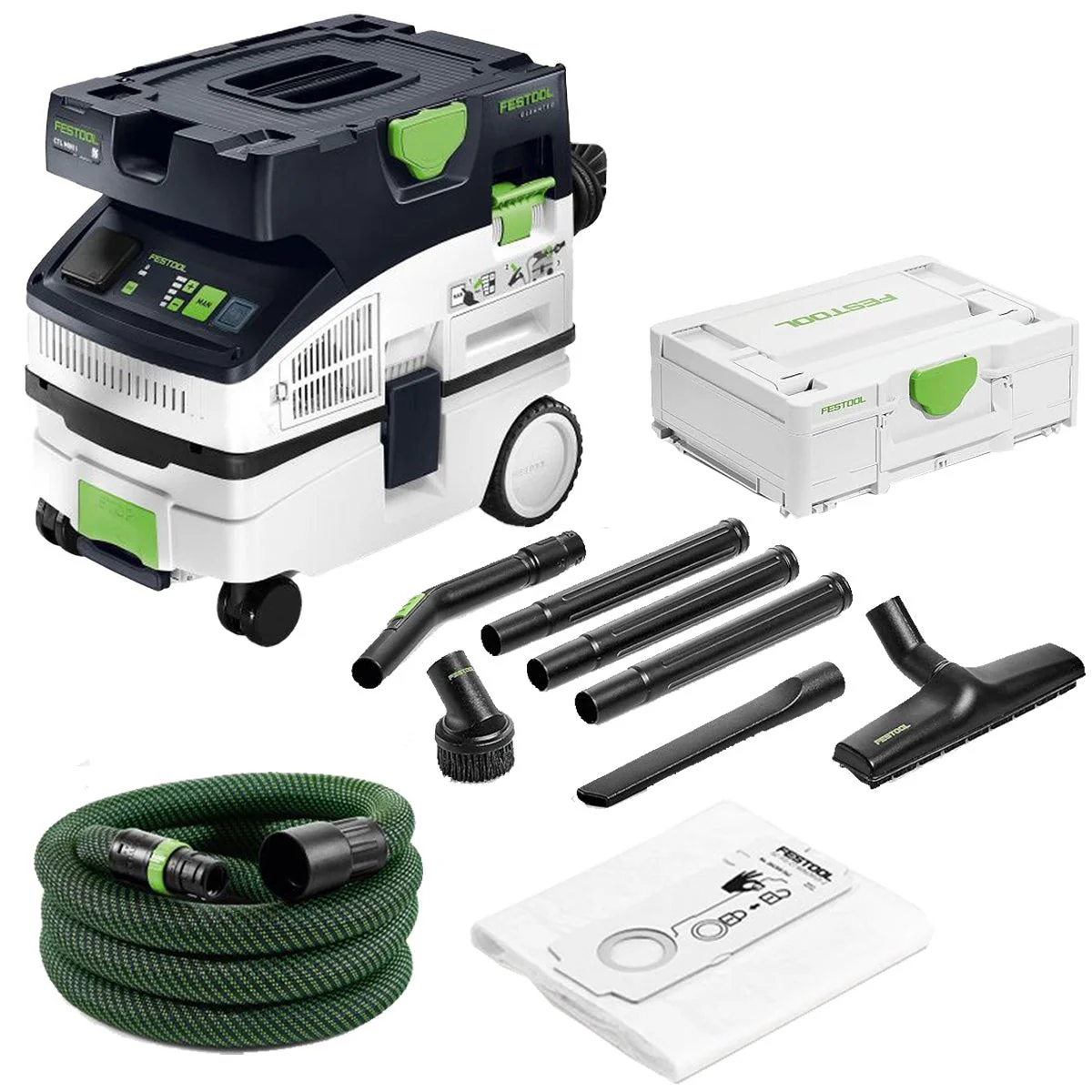 Festool CTL MINI I 110V GB Mobile Dust Extractor CLEANTEC - 578314 With Compact Cleaning Set 577257