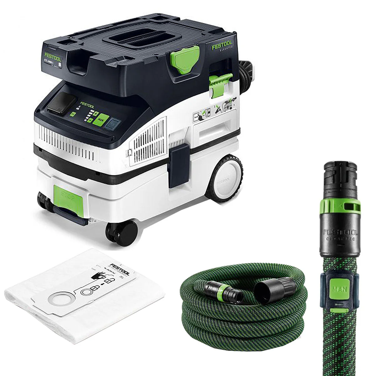 Festool CTL MINI I 230V GB Mobile Dust Extractor CLEANTEC - 578315 With Bluetooth Remote Control 202098