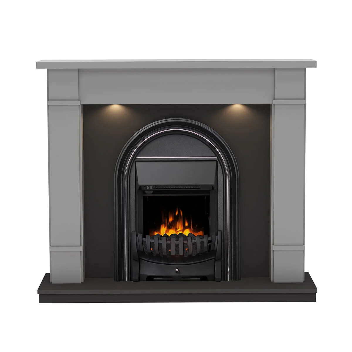 Flare Broadwell Electric Fireplace Suite in Grey, 2kW - Image 3