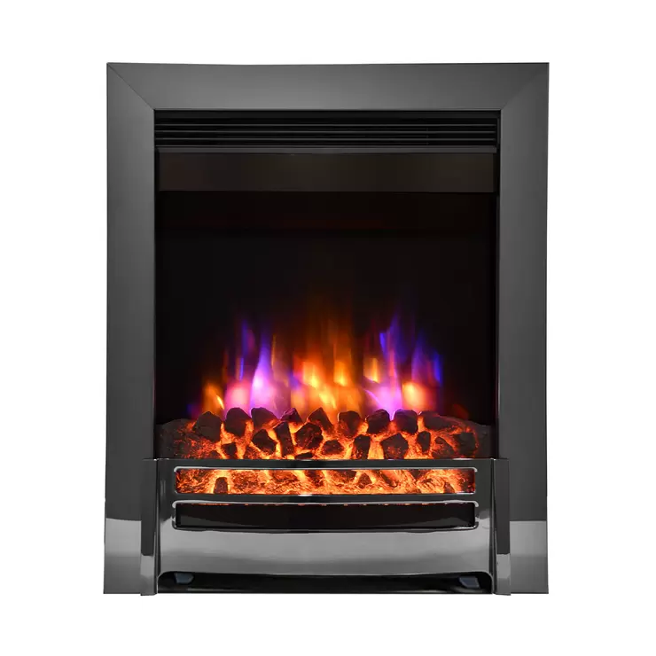 Flare Ember Inset Electric Fire in Chrome, 2kW - Image 3