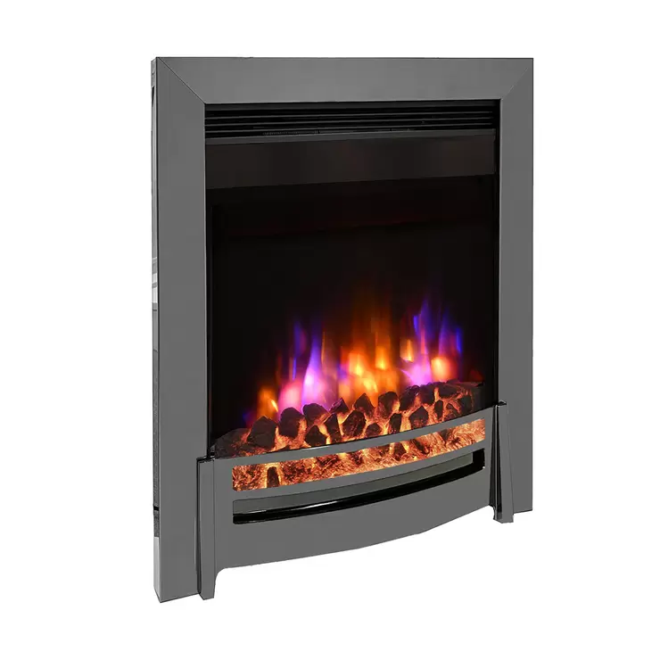 Flare Ember Inset Electric Fire in Chrome, 2kW - Image 4