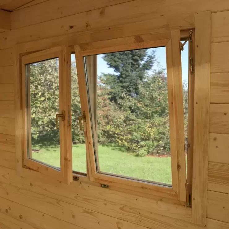 Forest Garden Melbury 45mm Log Cabin 13ft 1" x 9ft 8" (4 x 3 m) - Image 6