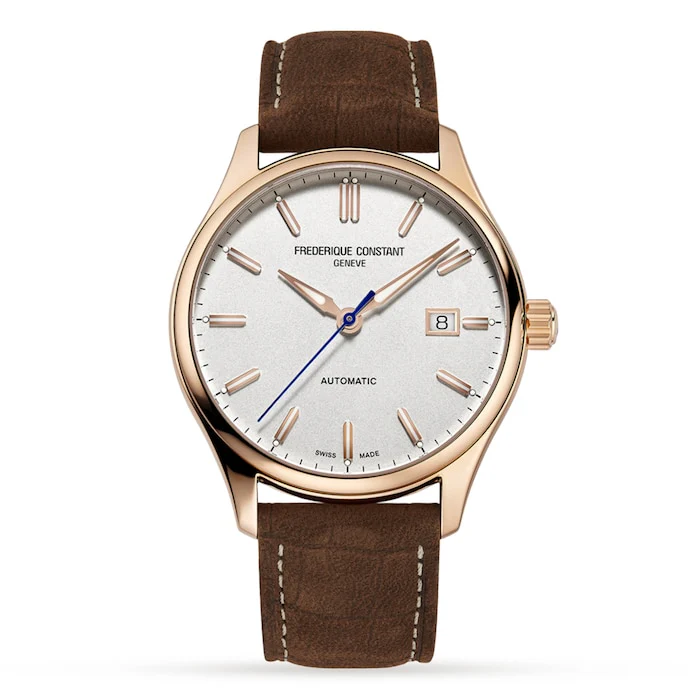 Frederique Constant Automatic 40mm Men’s Watch with Silver Material Dial, Stainless Steel Case, 50m Water Resistant / FC-303NV5B4
