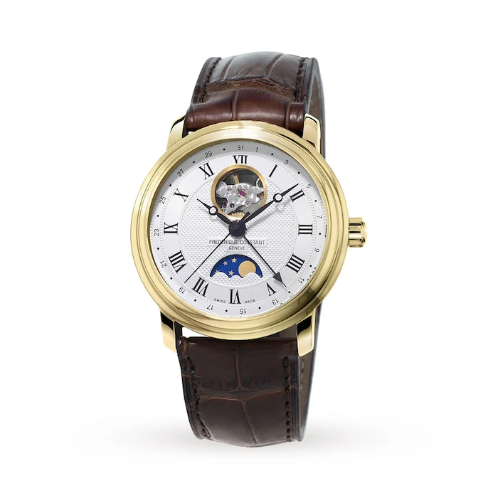 Frederique Constant Classics 40mm Mens Watch Luxury Watch Swiss Made Highâ Precision Movement Sapphire Crystal Stainless Steel Case Water Resistant FC-335MC4P5