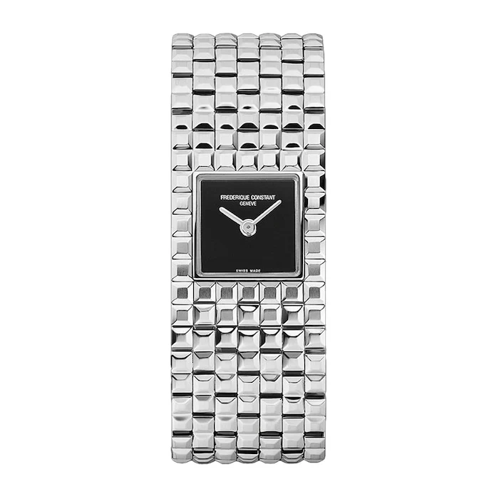 Frederique Constant Classics Manchette 26mm X 20mm Ladies Watch Black Luxury Watch Swiss Made FC-200ONB1MC6B