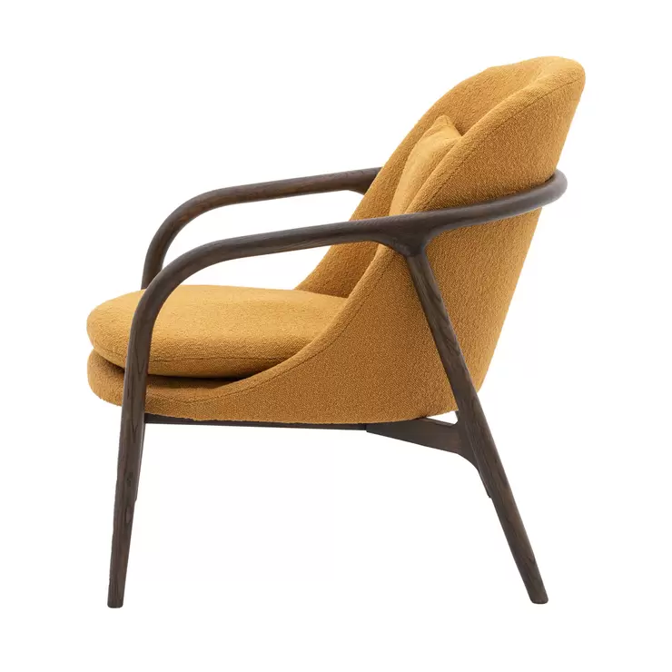 Gallery Allegra Ochre Fabric Armchair - Image 6