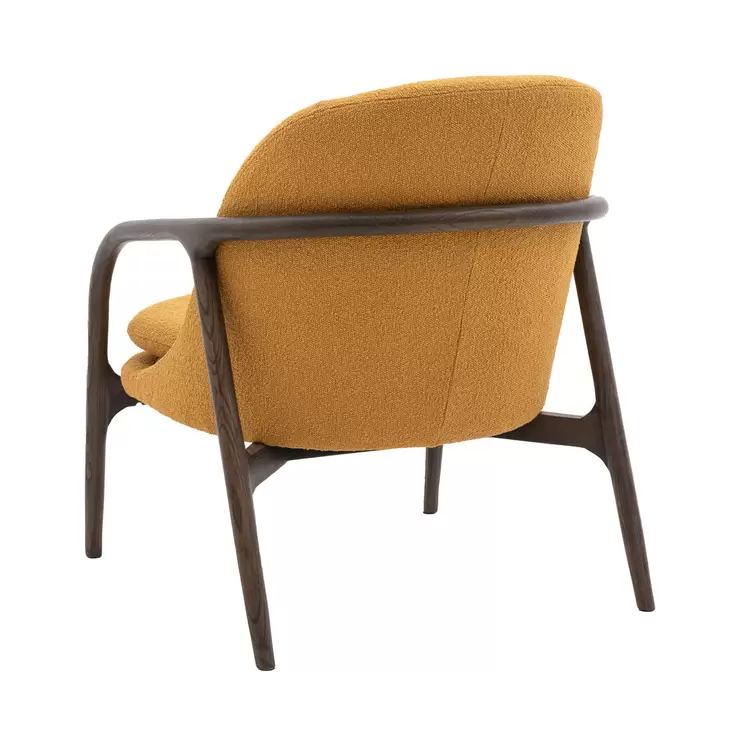 Gallery Allegra Ochre Fabric Armchair - Image 7