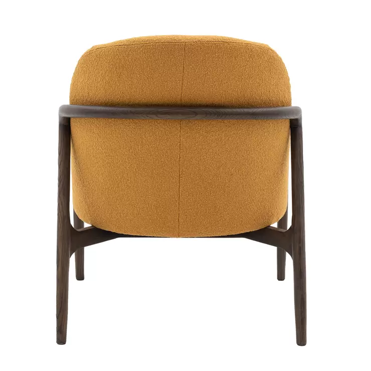 Gallery Allegra Ochre Fabric Armchair - Image 8