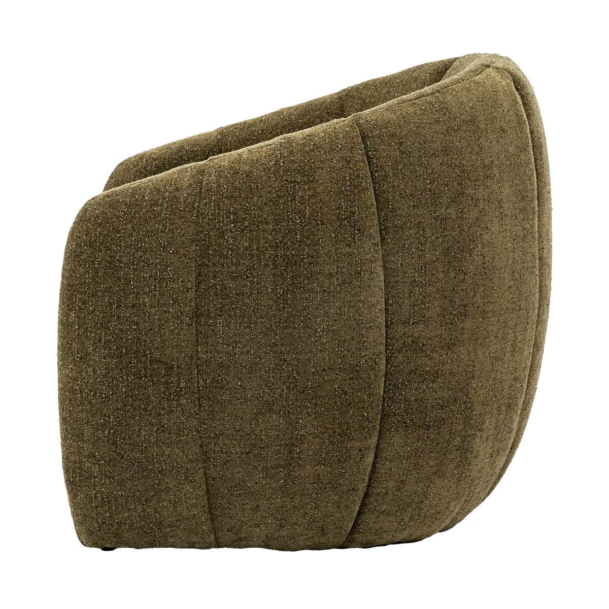 Gallery Atella Moss Green Bouclé Tub Chair - Image 6