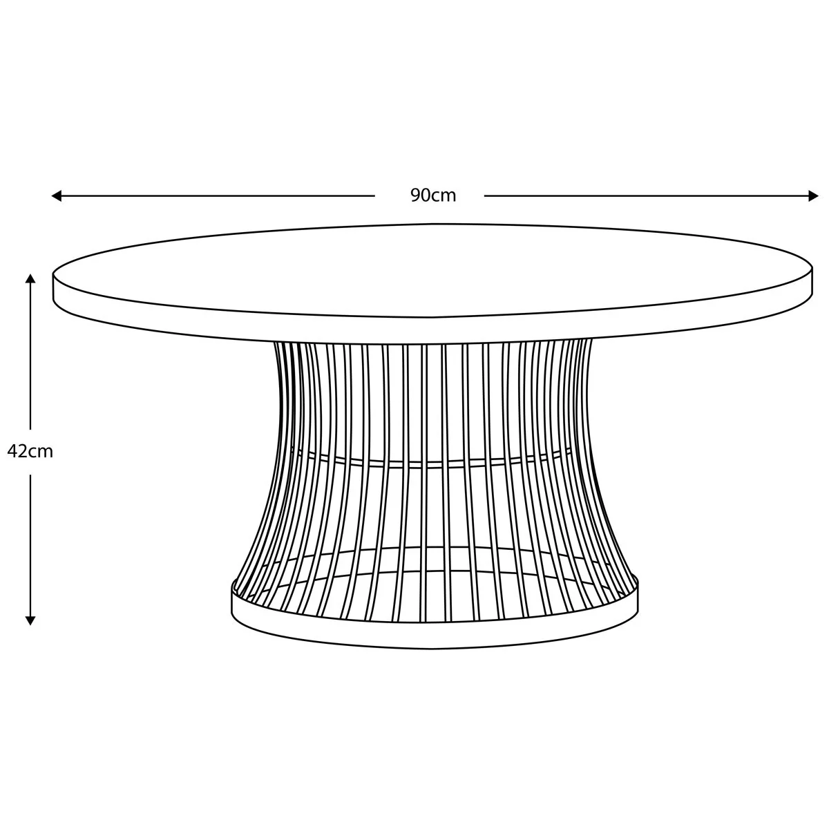 Gallery Chester Marble Top Coffee Table, Champagne - Image 2