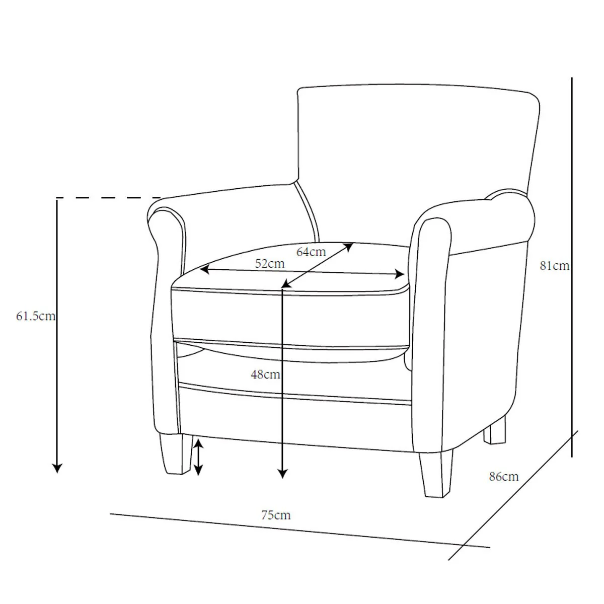 Gallery Mr. Paddington Vintage Brown Leather Armchair - Image 2