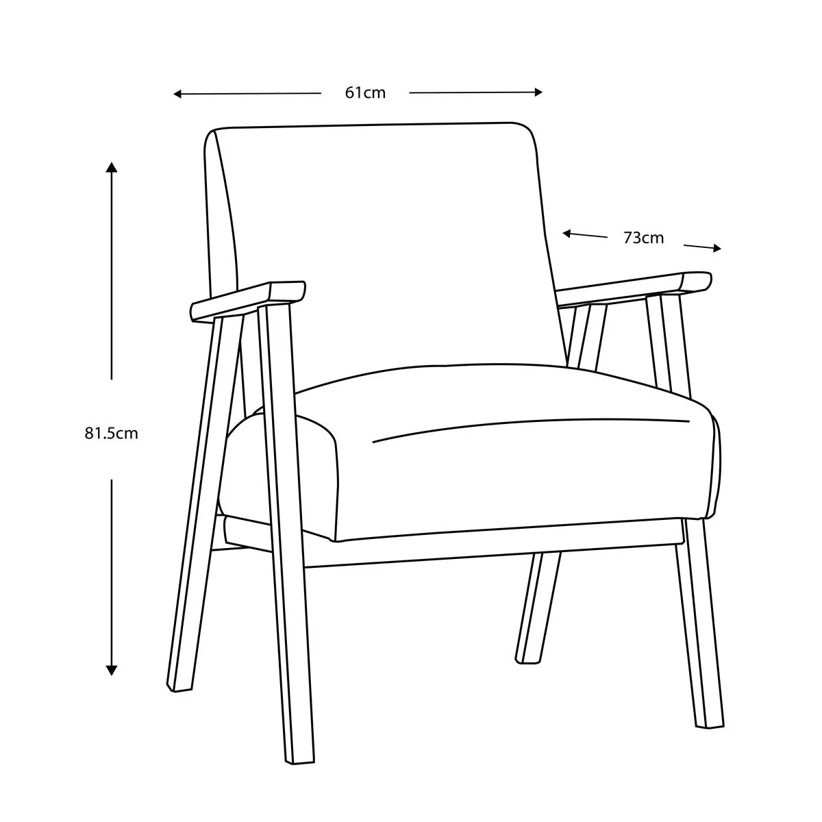 Gallery Neyland Natural Linen Armchair - Image 2