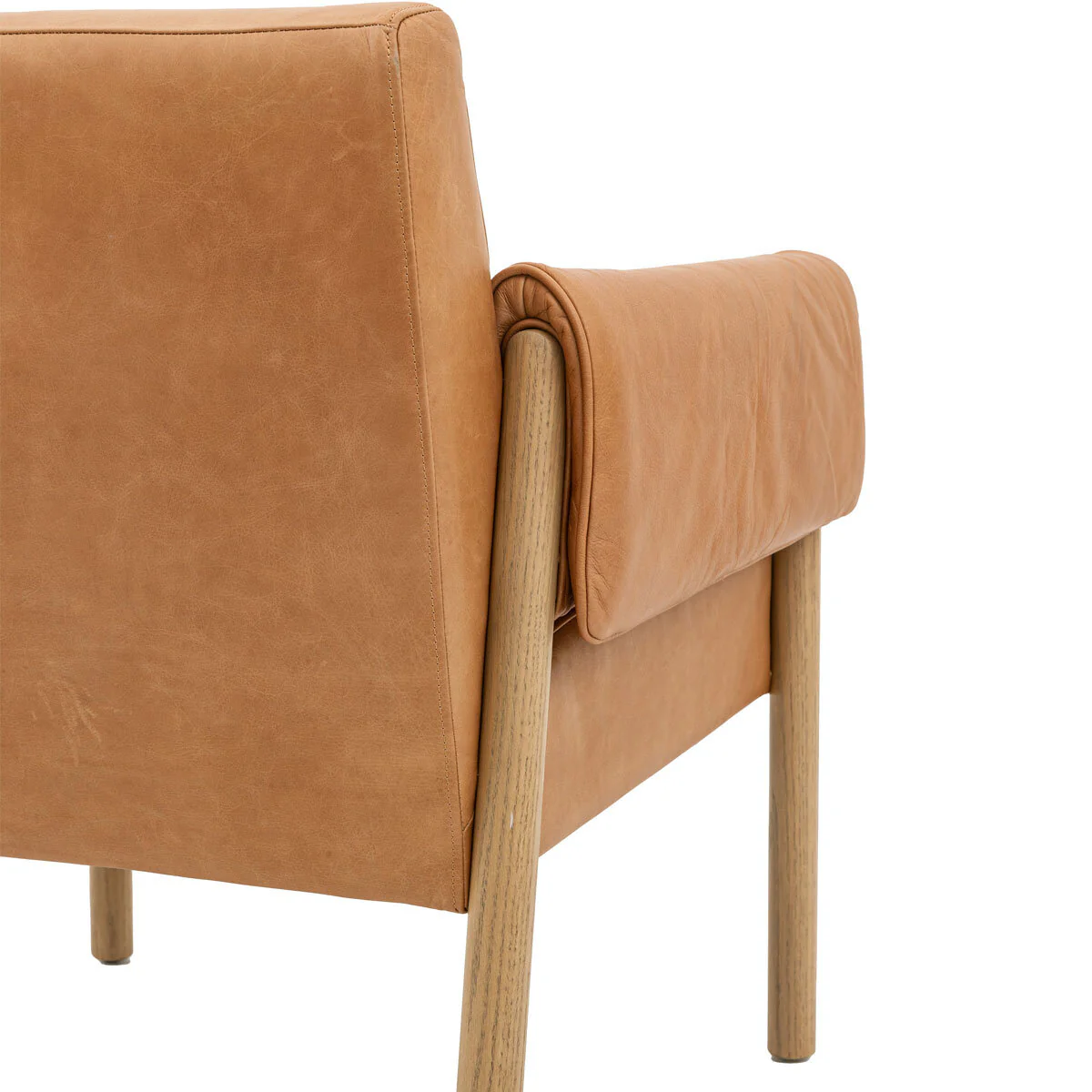 Gallery Stratford Brown Leather Armchair - Image 6