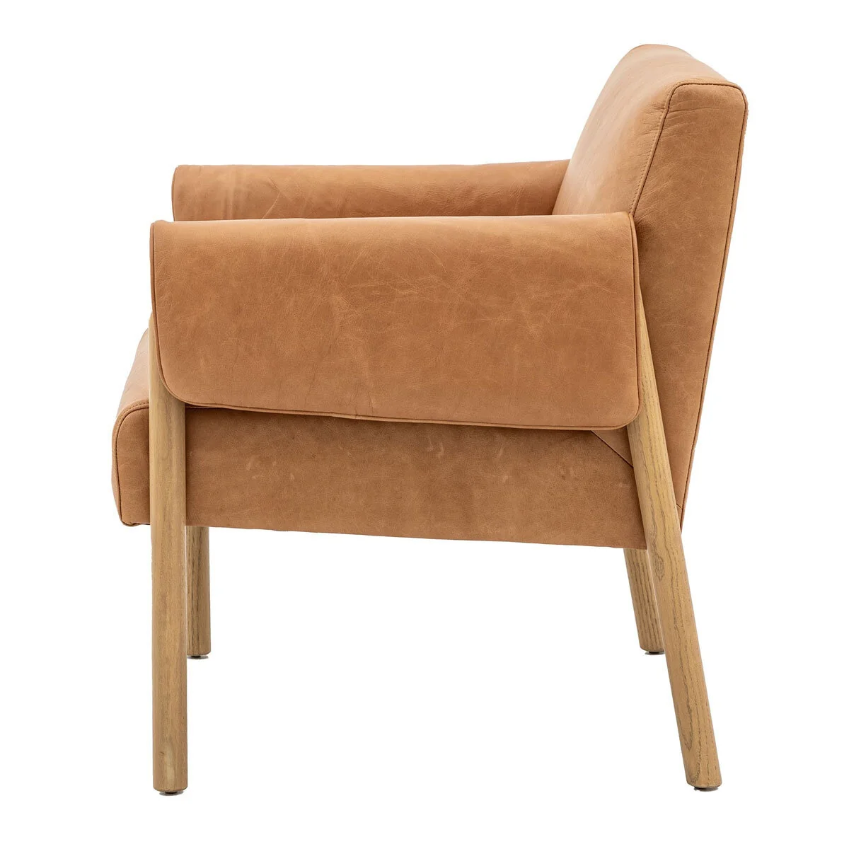 Gallery Stratford Brown Leather Armchair - Image 7