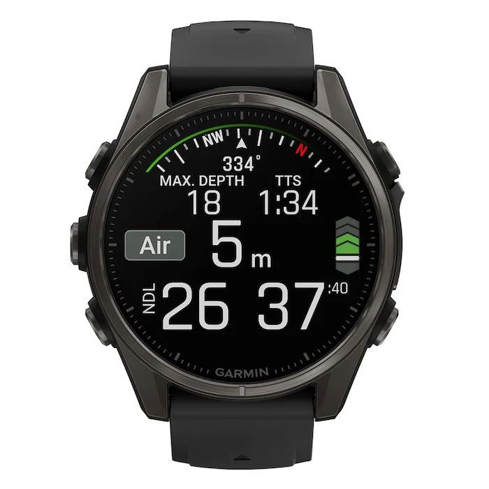 Garmin 43mm Men’s Watch with Digital Screen Material Dial, 100m Water Resistant / 010-02903-21