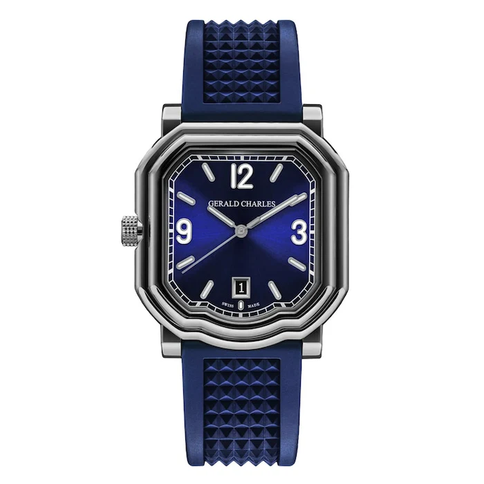 Gerald Charles Sport Automatic 39mm Men’s Watch with Blue Material Dial, Titanium Case, 100m Water Resistant / GC2.0-TX-TN-01