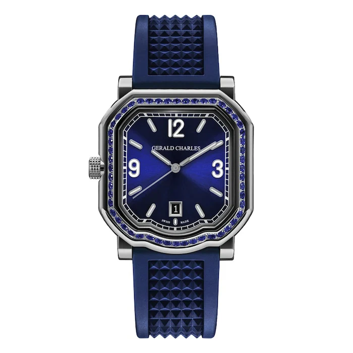 Gerald Charles Sport Automatic 39mm Men’s Watch with Blue Material Dial, Titanium Case, 100m Water Resistant / GC2.0-TX-TN-SAPH-01