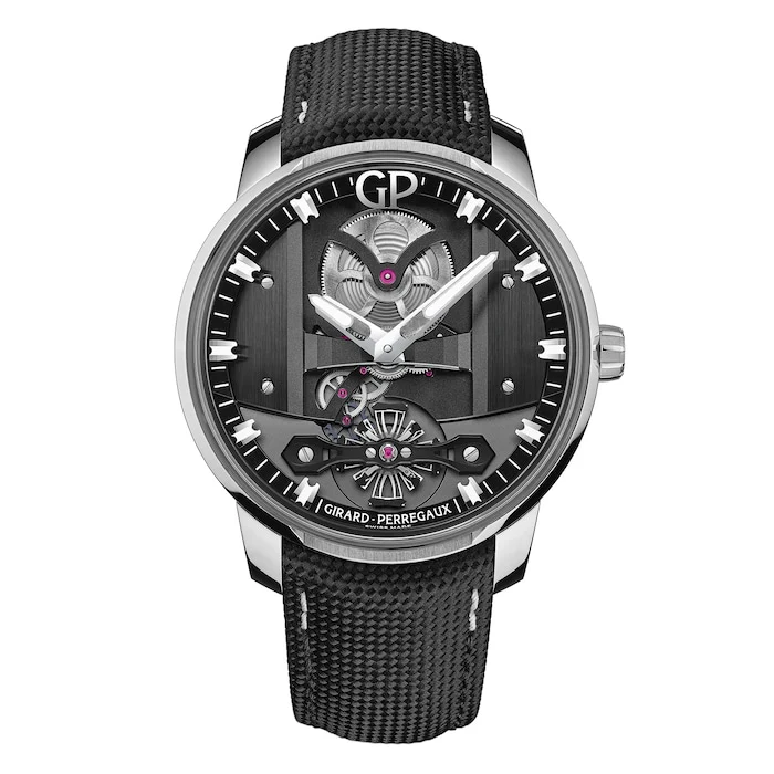 Girard Perregaux Automatic 44mm Men’s Watch with Skeleton Material Dial, Stainless Steel Case, 30m Water Resistant / 82000-11-631-FA6A