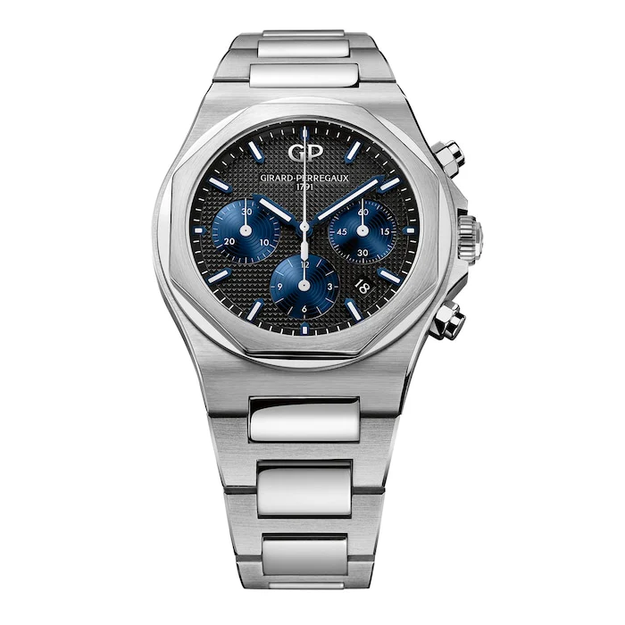Girard Perregaux Elegance Automatic 42mm Men’s Watch with Black Material Dial, Stainless Steel Case, 100m Water Resistant / 81020-11-631-11A