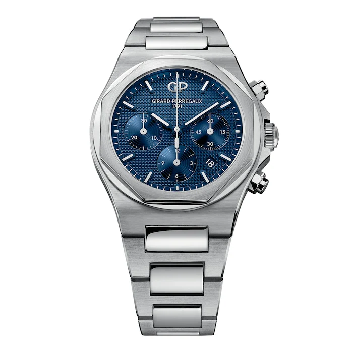 Girard Perregaux Elegance Automatic 42mm Men’s Watch with Blue Material Dial, Titanium Case, 100m Water Resistant / 81020-11-431-11A