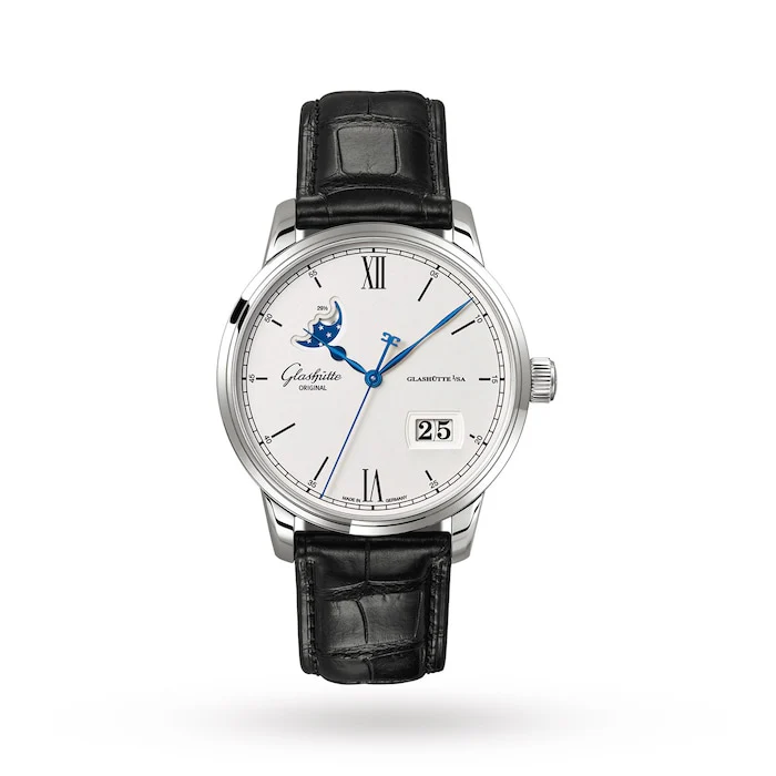 Glashutte Original Automatic 40mm Men’s Watch with Silver Material Dial, Stainless Steel Case, 50m Water Resistant / 1-36-04-01-02-30