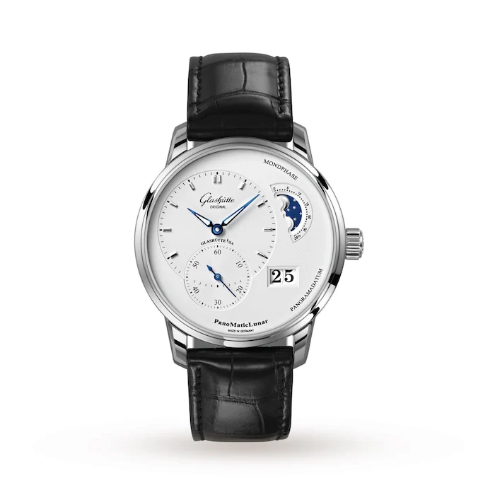 Glashutte Original Automatic 40mm Men’s Watch with Silver Material Dial, Stainless Steel Case, 50m Water Resistant / 1-90-02-42-32-05