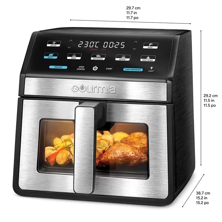 Gourmia 7.6L Digital Air Fryer With Light & Window - Image 7
