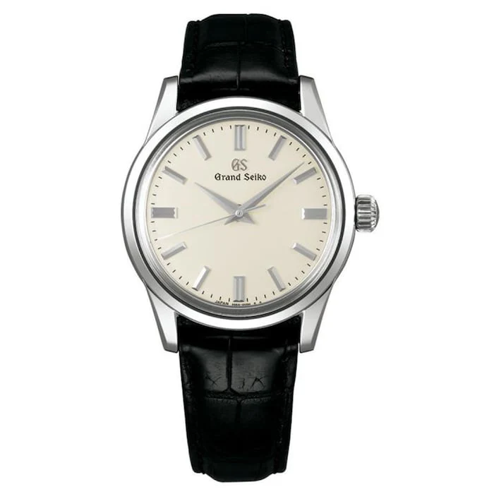 Grand Seiko Elegance Automatic Men’s Watch with White Material Dial, Stainless Steel Case, 30m Water Resistant / SBGW231