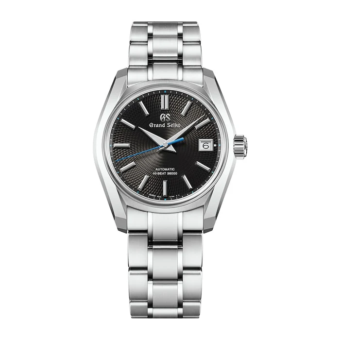 Grand Seiko Heritage Automatic 40mm Men’s Watch with Grey Material Dial, Stainless Steel Case & Bracelet, 100m Water Resistant / SBGH333
