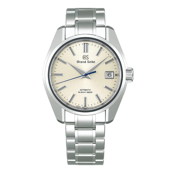 Grand Seiko Heritage Collection 40mm Mens Watch - Cream Japanese Automatic Sapphire Crystal Stainless Steel Case Water Resistant Precision Movement SBGH299