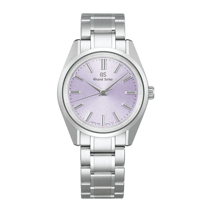 Grand Seiko Heritage Manual Wind Men’s Watch with Purple Material Dial, Stainless Steel Case & Bracelet, 100m Water Resistant / SBGW323