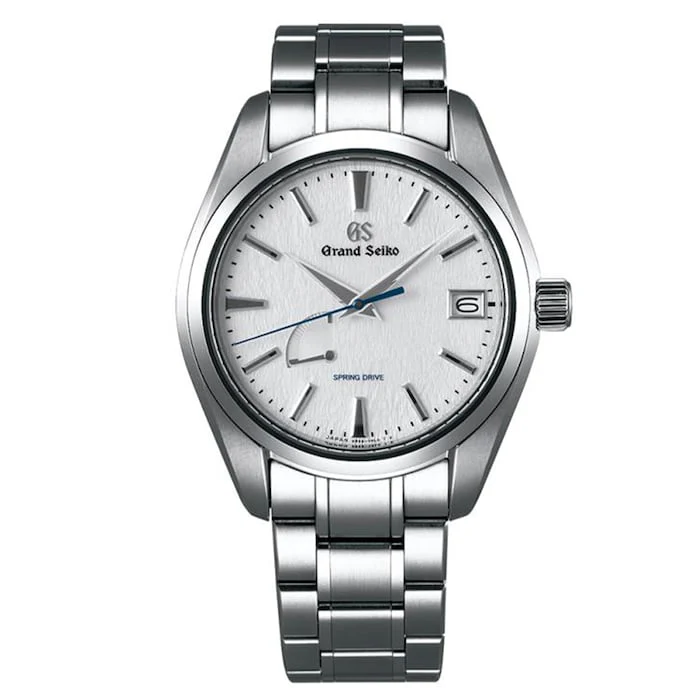 Grand Seiko Heritage Spring Drive 41mm Men’s Watch with White Material Dial, Titanium Case, 100m Water Resistant / SBGA211