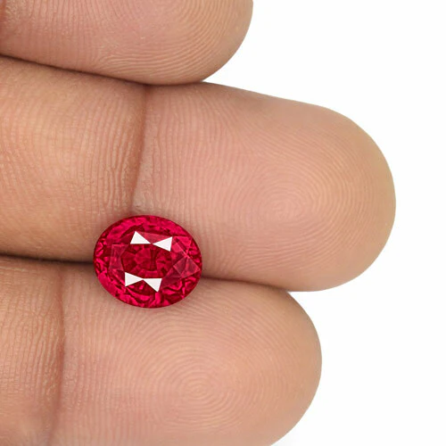 GRS Certified MOZAMBIQUE Ruby 4.09 Cts Natural Untreated Oval - Image 5