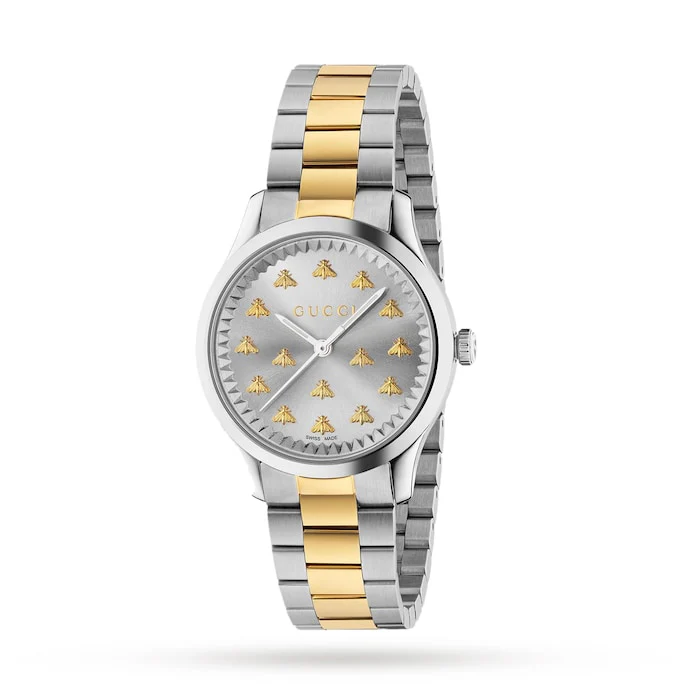 Gucci G-Timeless 18k Gold 32mm Ladies Watch Luxury Watch Swiss Made High Precision Movement YA1265032