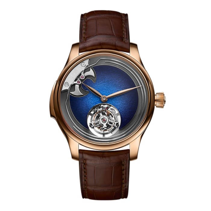 H. Moser & Cie Automatic 40mm Men’s Watch with Blue Material Dial, Gold Case, 30m Water Resistant / 1904-0400