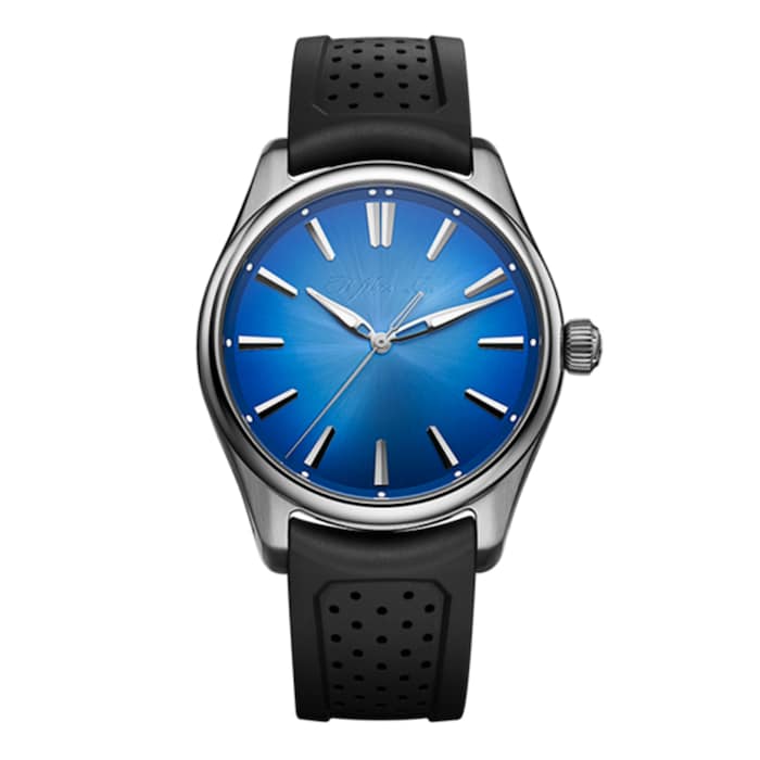 H. Moser & Cie Automatic 40mm Men’s Watch with Blue Material Dial, Stainless Steel Case, 120m Water Resistant / 3200-1217