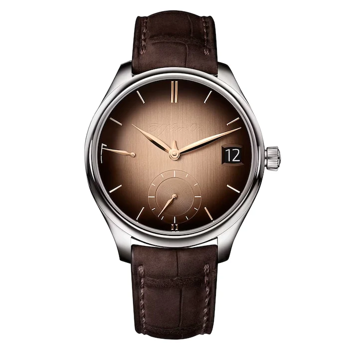 H. Moser & Cie Automatic 42mm Men’s Watch with Salmon Material Dial, Gold Case, 30m Water Resistant / 1800-0207
