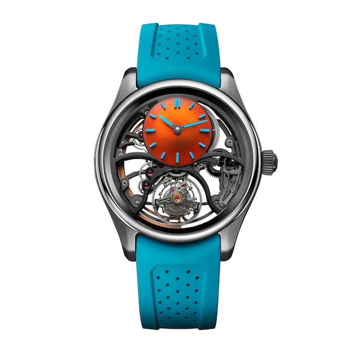 H. Moser & Cie Automatic 43mm Men’s Watch with Skeleton Material Dial, Stainless Steel Case, 120m Water Resistant / 3811-1203