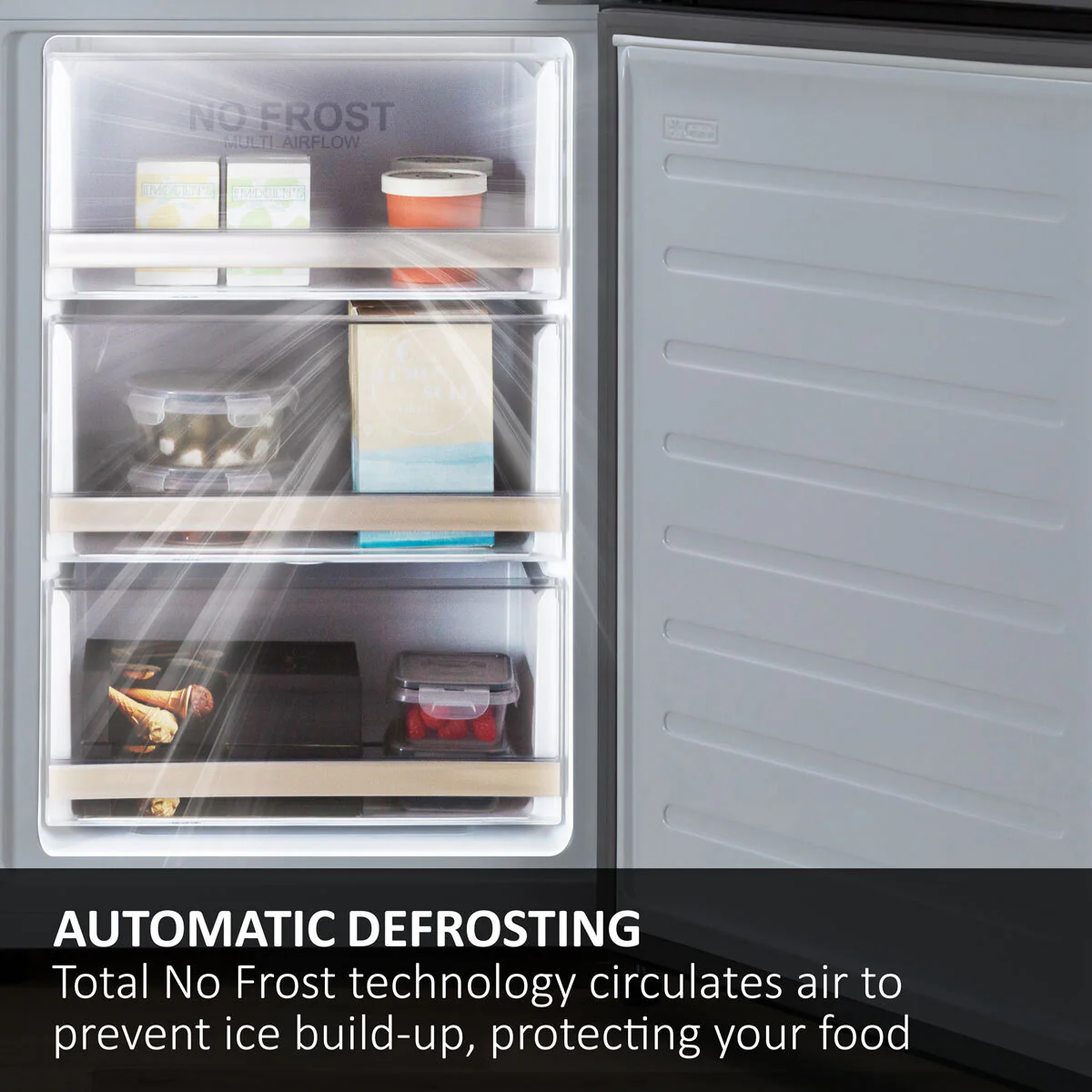 Haier H4F272WEH1K, InstaSwitch Freezer, E Rated in White - Image 7