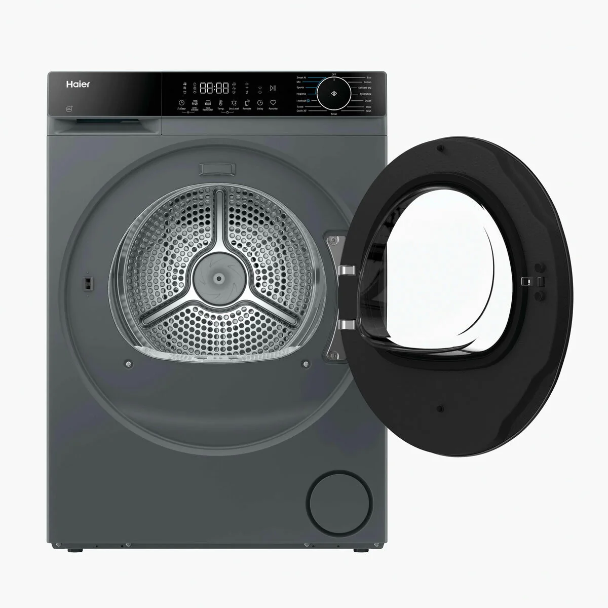Haier HD100-D357GU1, 10kg Heat Pump Tumble Dryer, A++ Rated in Graphite - Image 2