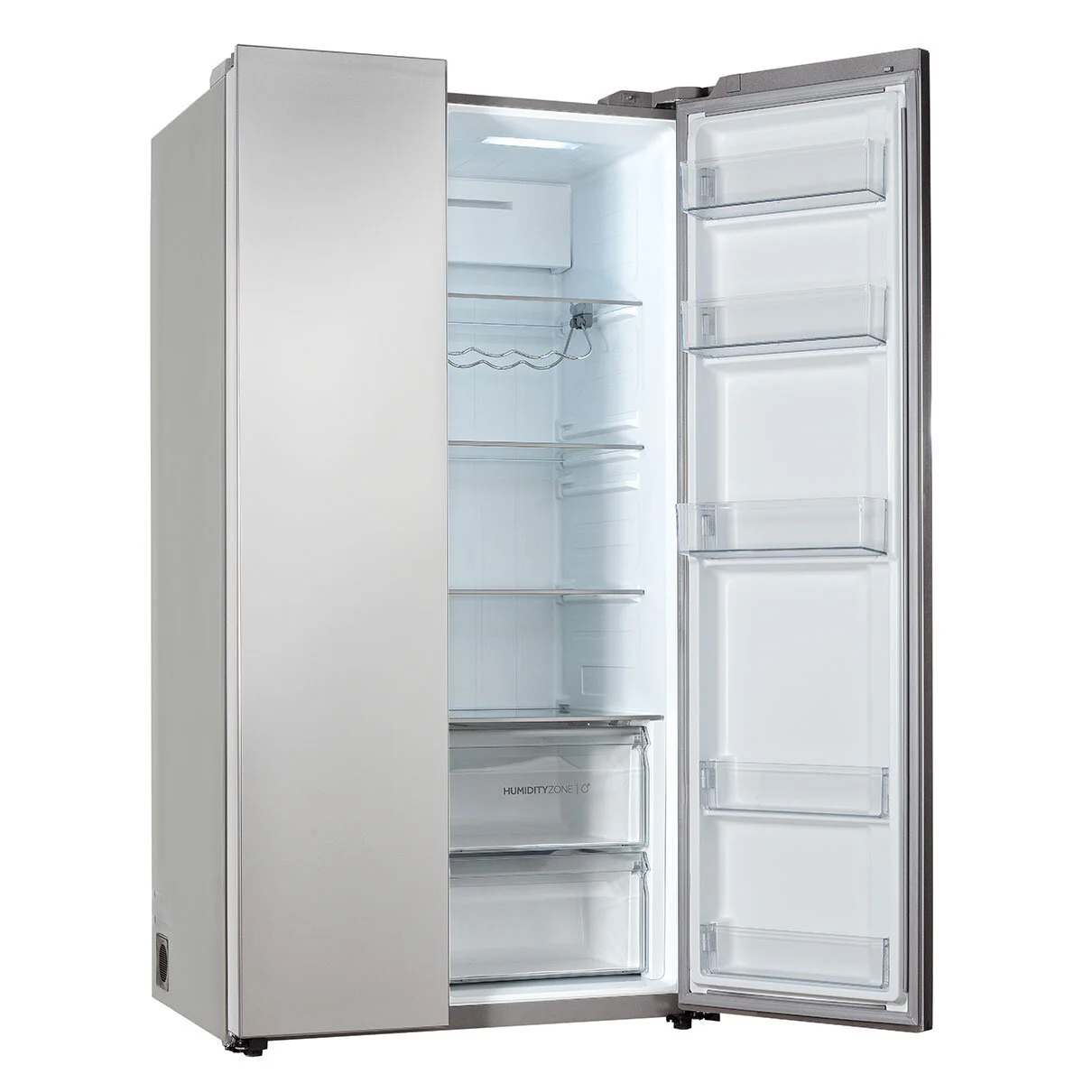 Haier HSW59F18DNMM, Side by Side Fridge Freezer, D Rated in Platinum Inox - Image 6